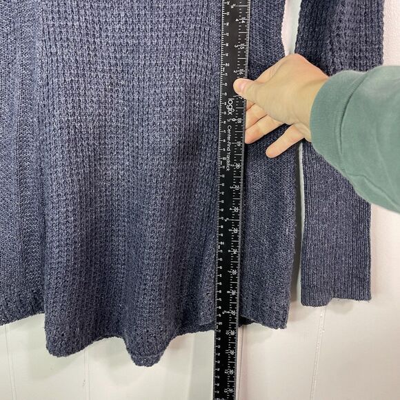 Anthropologie angel of the north womans sweater small blue turtleneck Cowl Neck - Picture 7 of 7